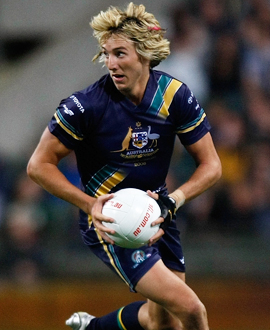 Dale Thomas in action during the First Test of the 2008 International Rules Series at Subiaco Oval in Perth.